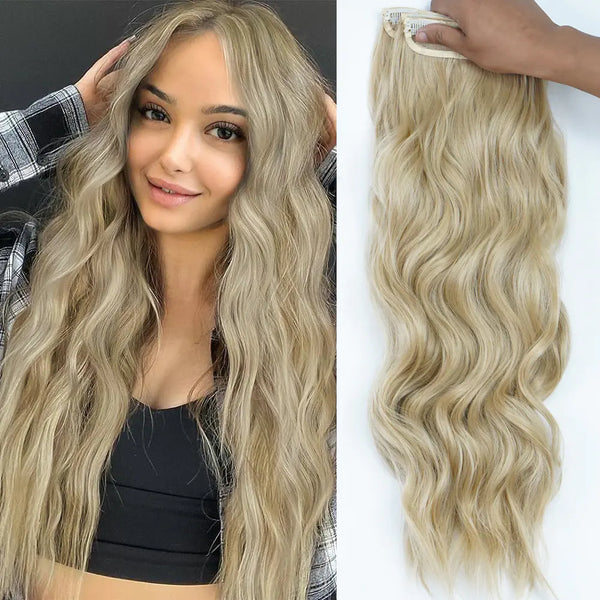 Synthetic Wavy Hair Extensions Set (4 Pieces)
